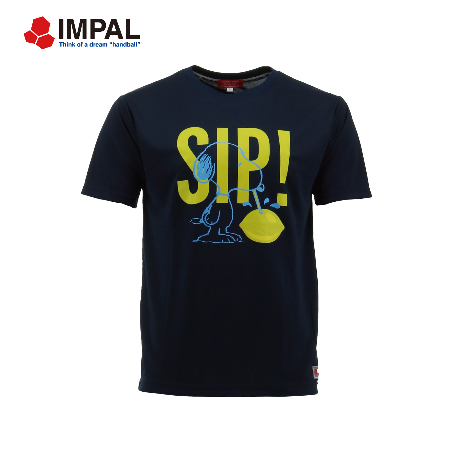 スヌーピー ハンドボール Tシャツ ユニセックス ネイビー /IMSNPT-2504